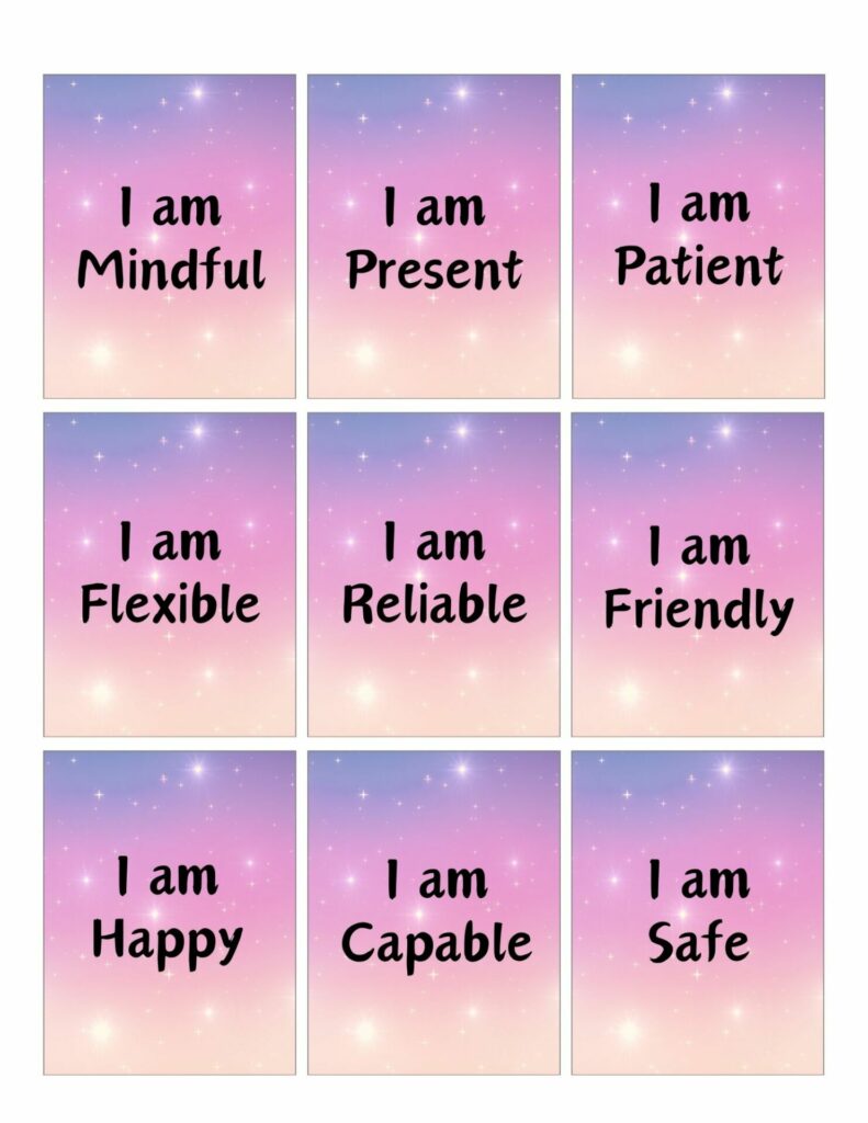 Download printable affirmation card PDF